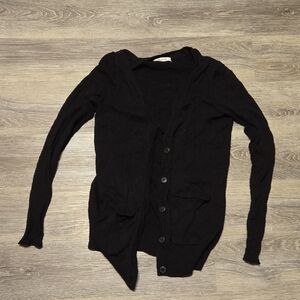 Madewell Black But In Front Cardigan Xs
